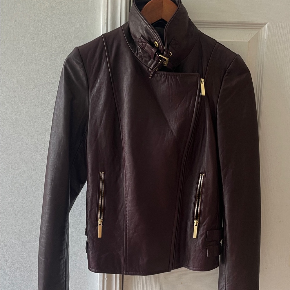 Moda International Women's Dark Brown Leather Jacket - Picture 4 of 7